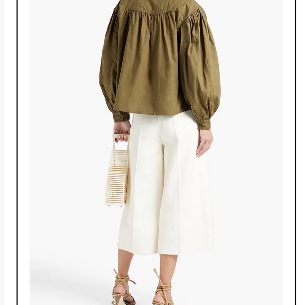 ULLA JOHNSON
Gathered Cotton-Poplin Top - Picture 2 of 12